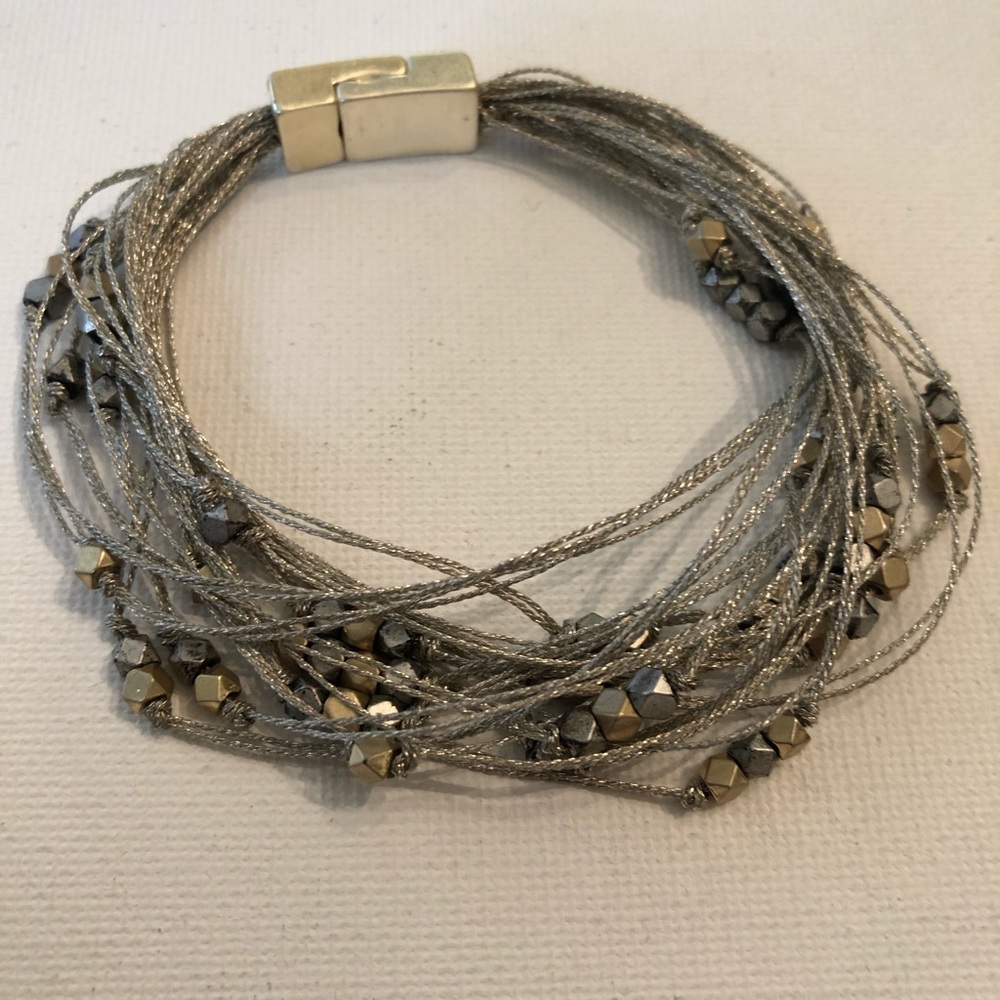 J. Jill Metallic Multi-Strand Bracelet with Magnetic Clasp